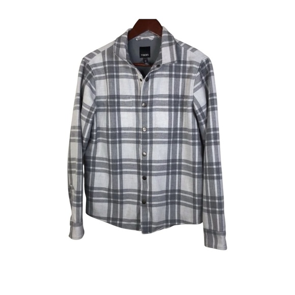 Vuori Plaid Flannel Range Shirt Jacket Size Small.